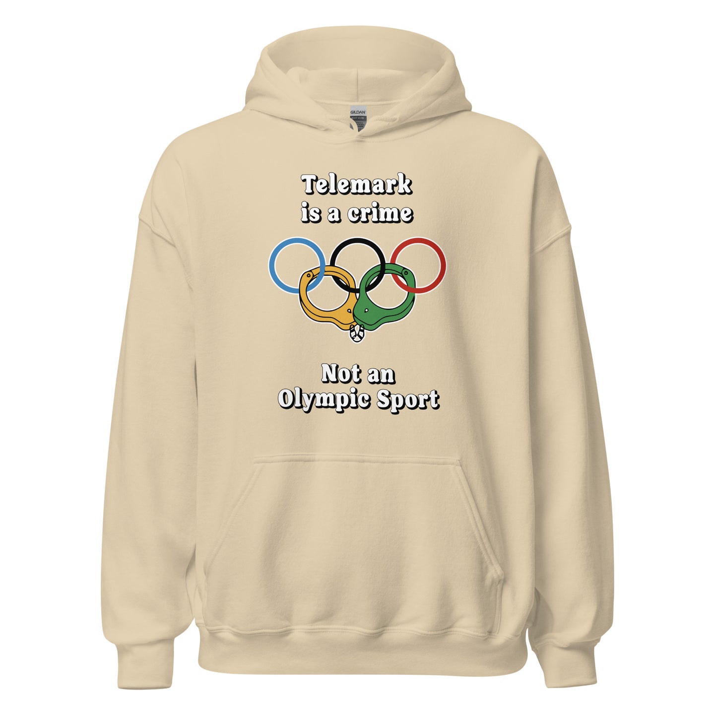 Telemark is a crime not an olympic sport design printed by Whistler Shirts