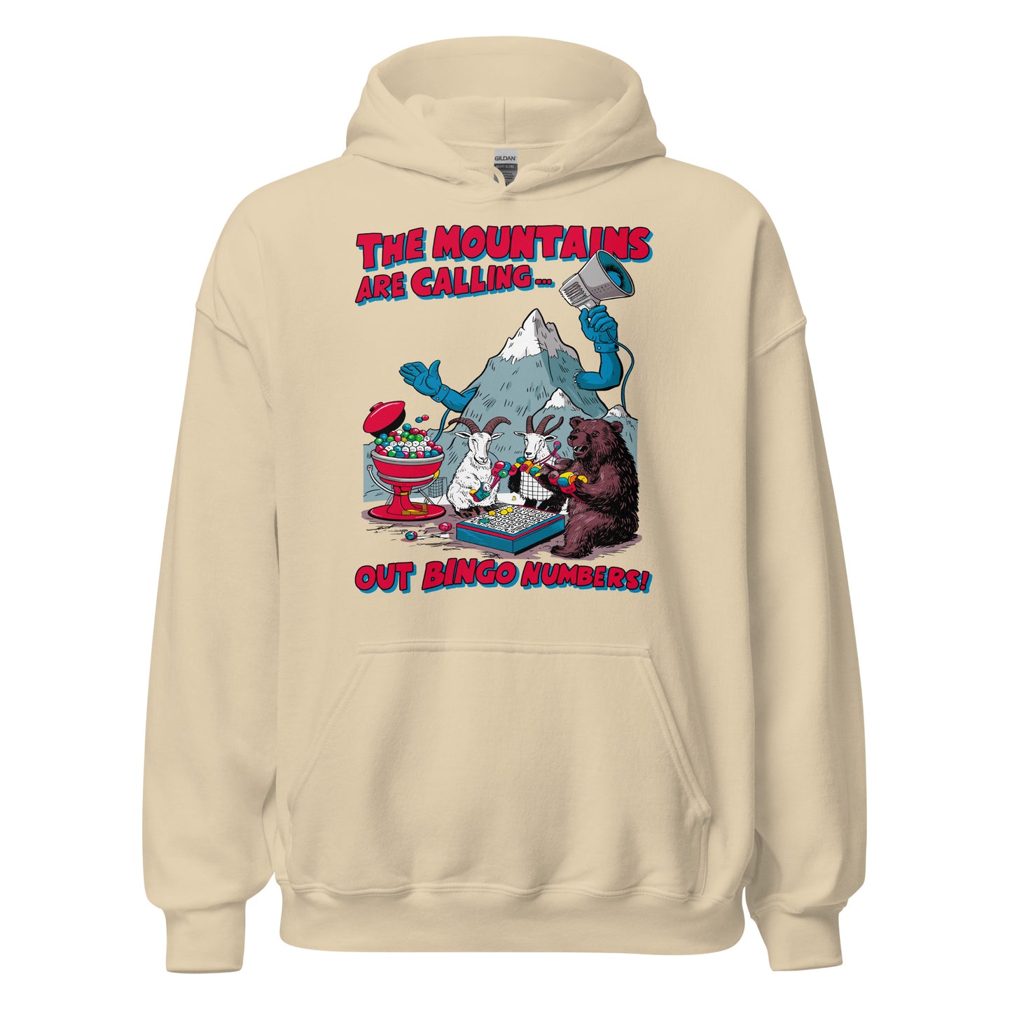 The Mountain Is Calling Out Bingo Numbers Hoodie