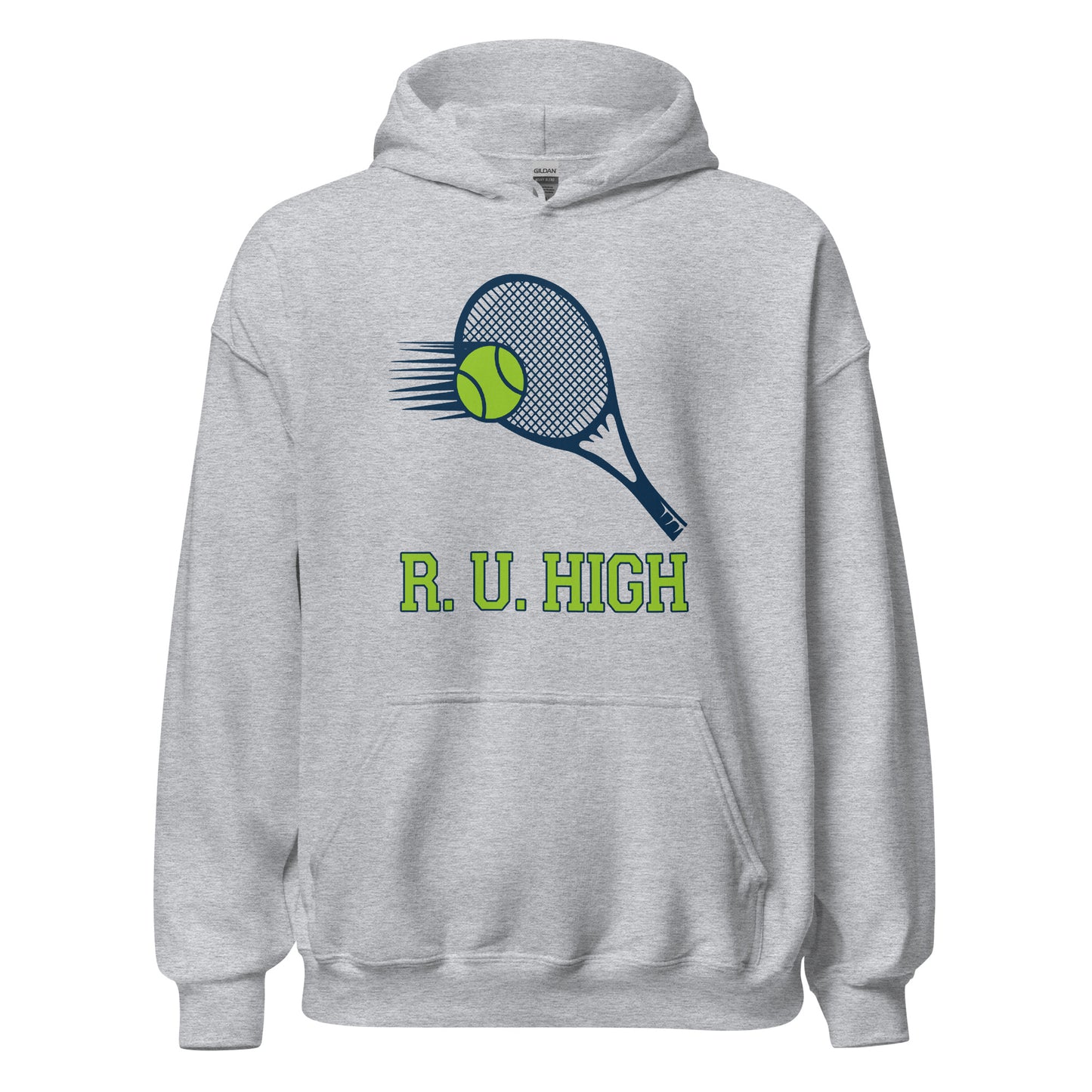 R. U. High Tennis Hoodie printed by Whistler Shirts