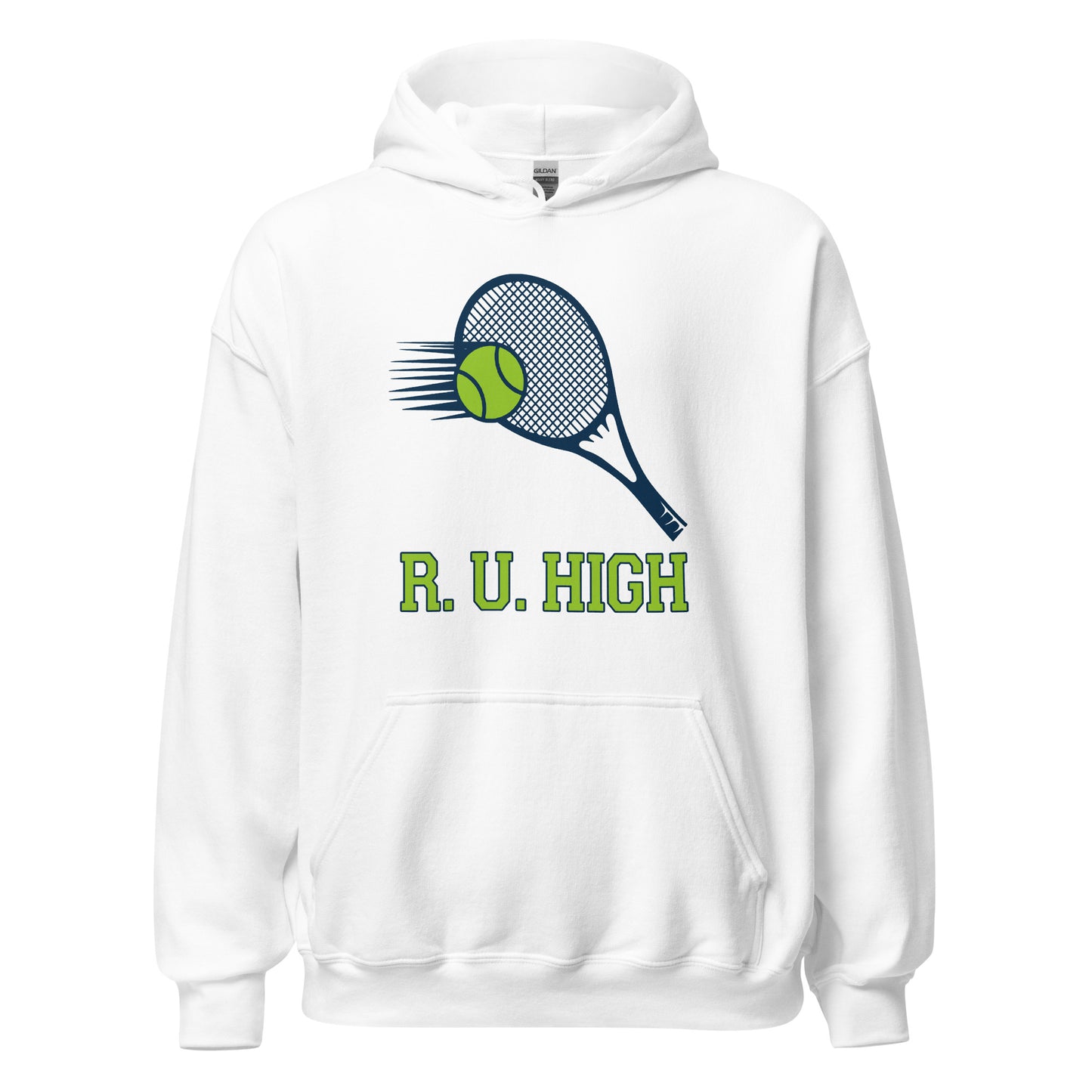 R. U. High Tennis Hoodie printed by Whistler Shirts