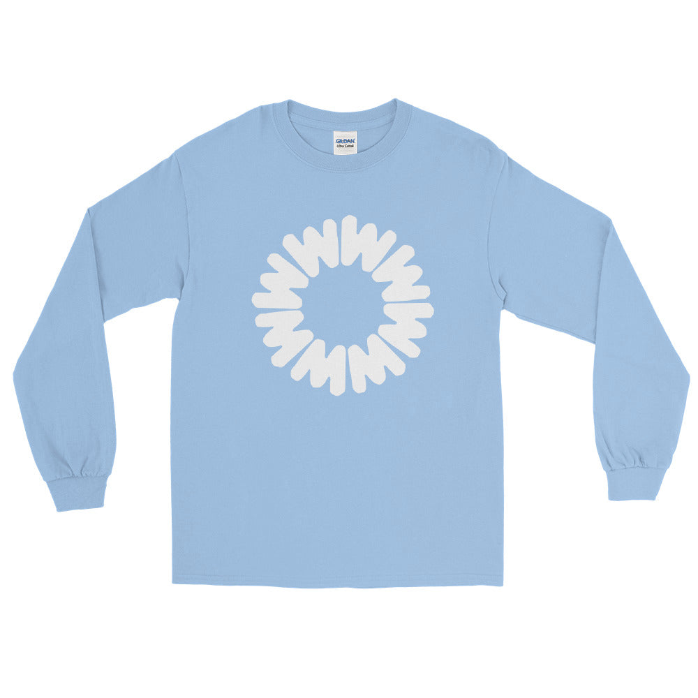 Retro whistler logo printed on long sleeve t-shirt