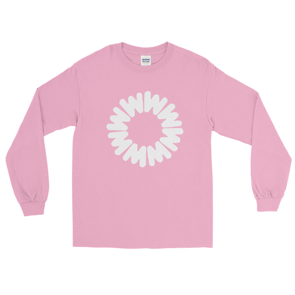 Retro whistler logo printed on long sleeve t-shirt