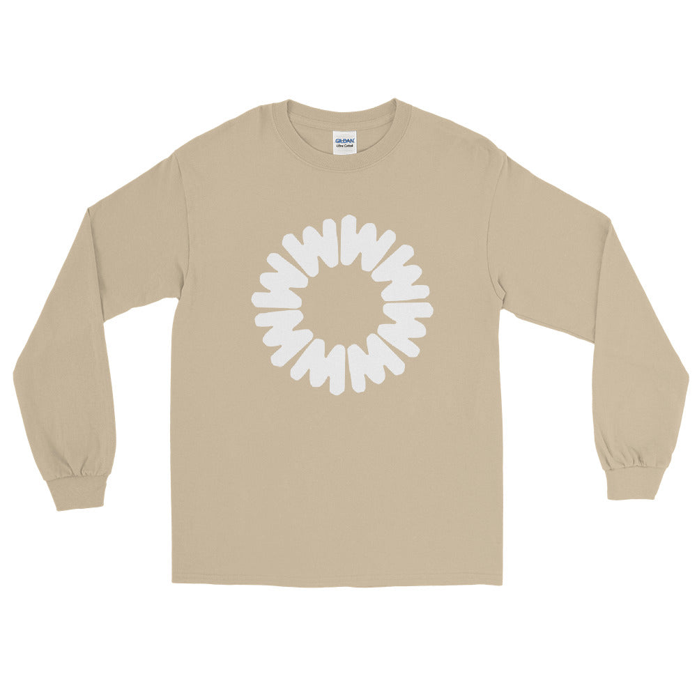 Retro whistler logo printed on long sleeve t-shirt
