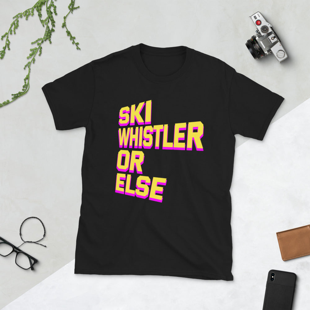 Ski Whistler or else printed t-shirt