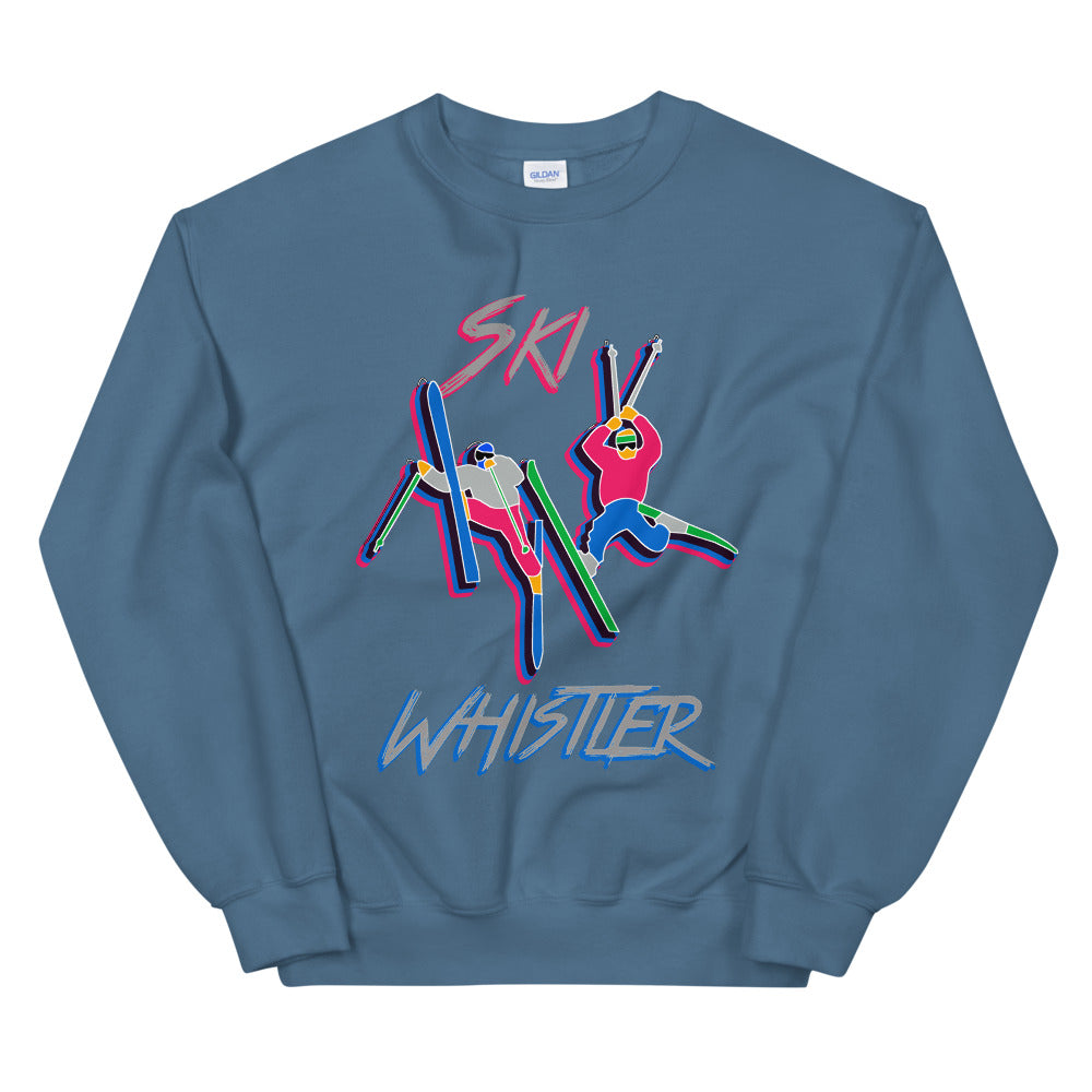 Ski Whistler double daffy printed crewneck