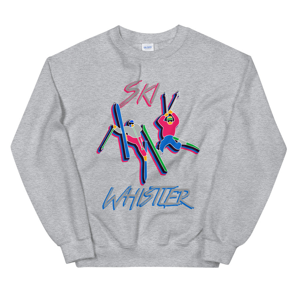 double daffy neon printed crewneck