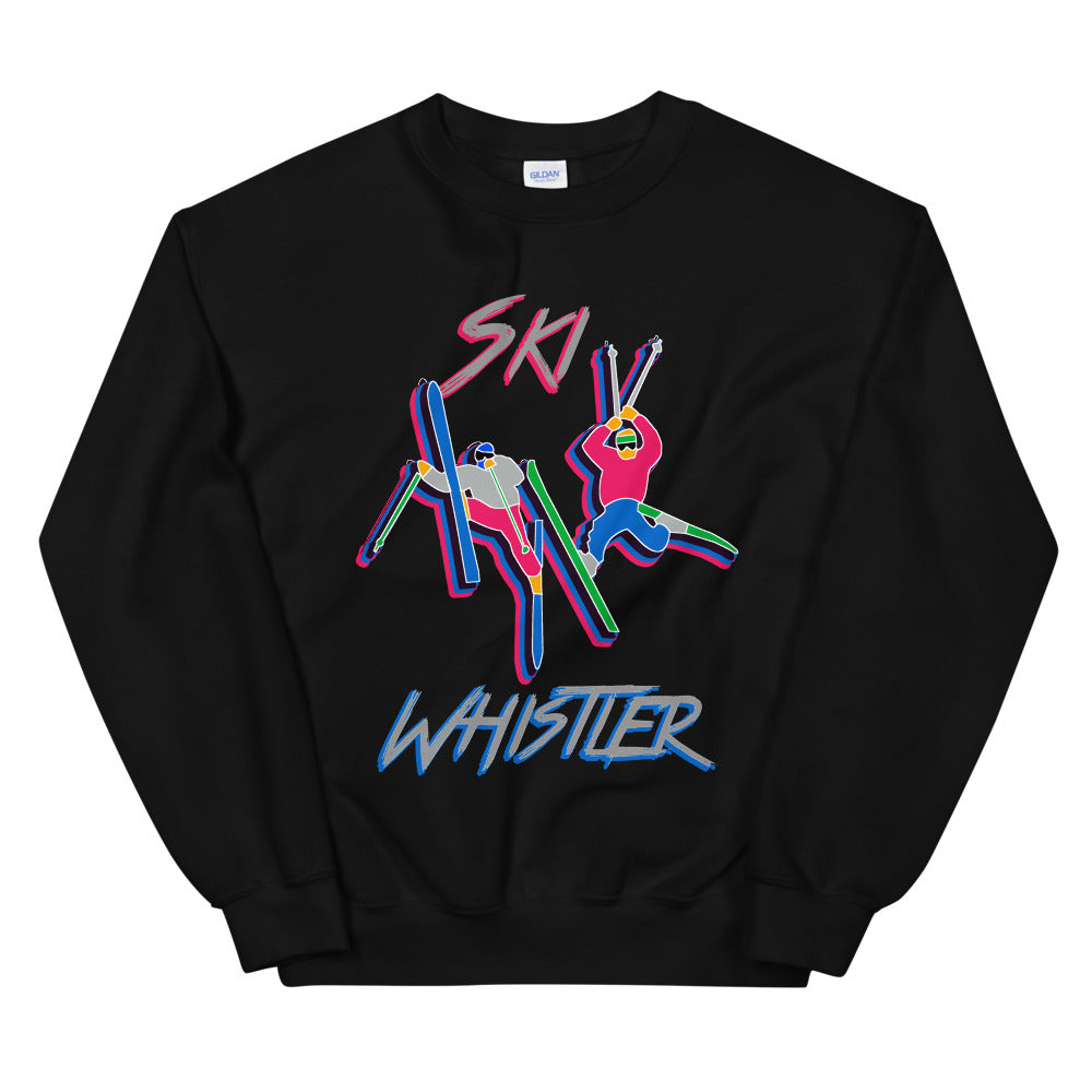 Ski Whistler double daffy printed crewneck
