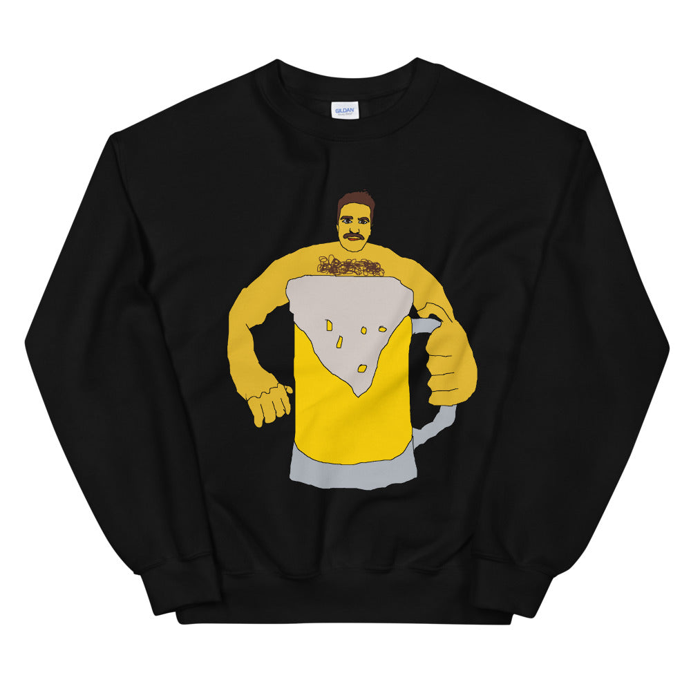 crewneck with beer print