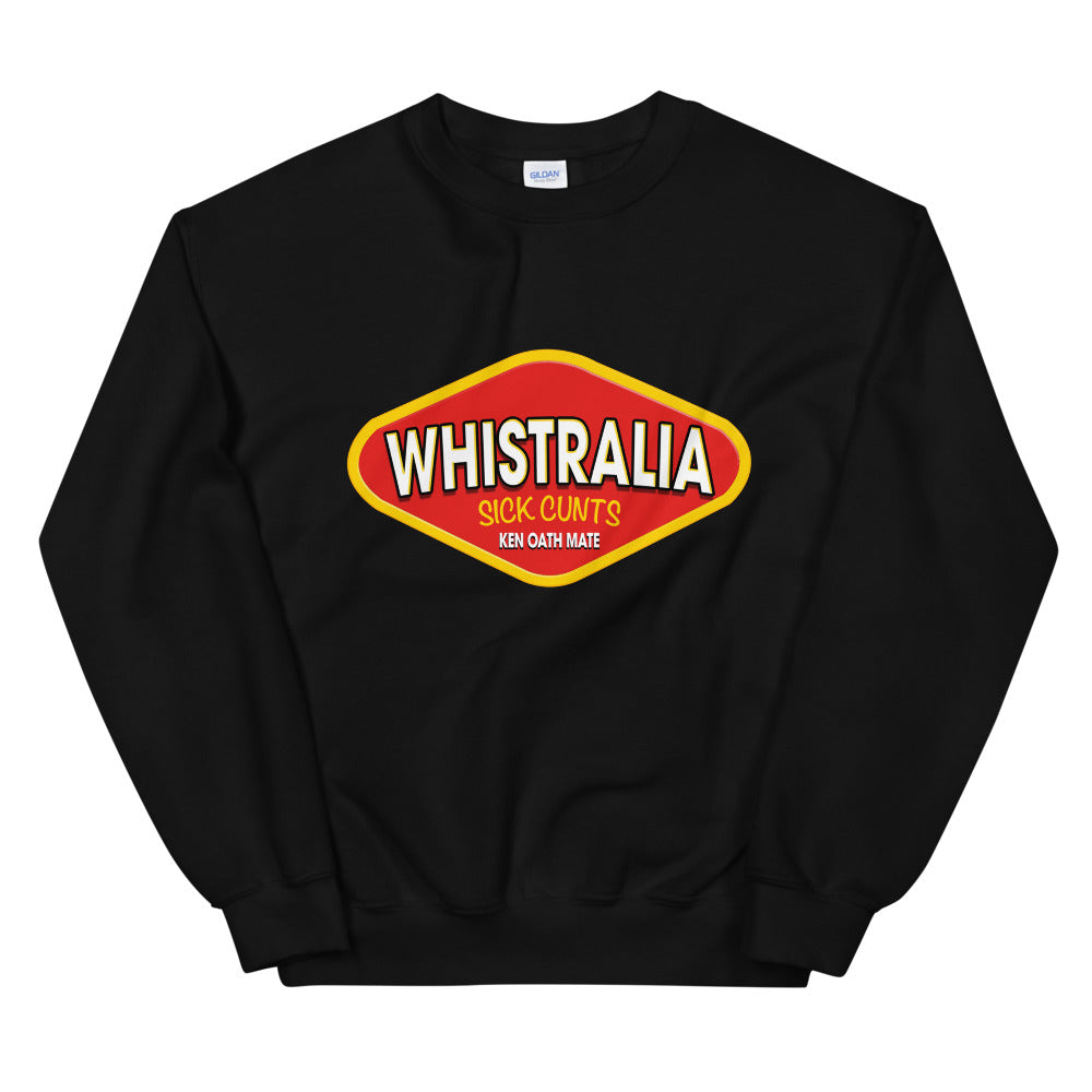 Whistralia vegemite logo printed crewneck