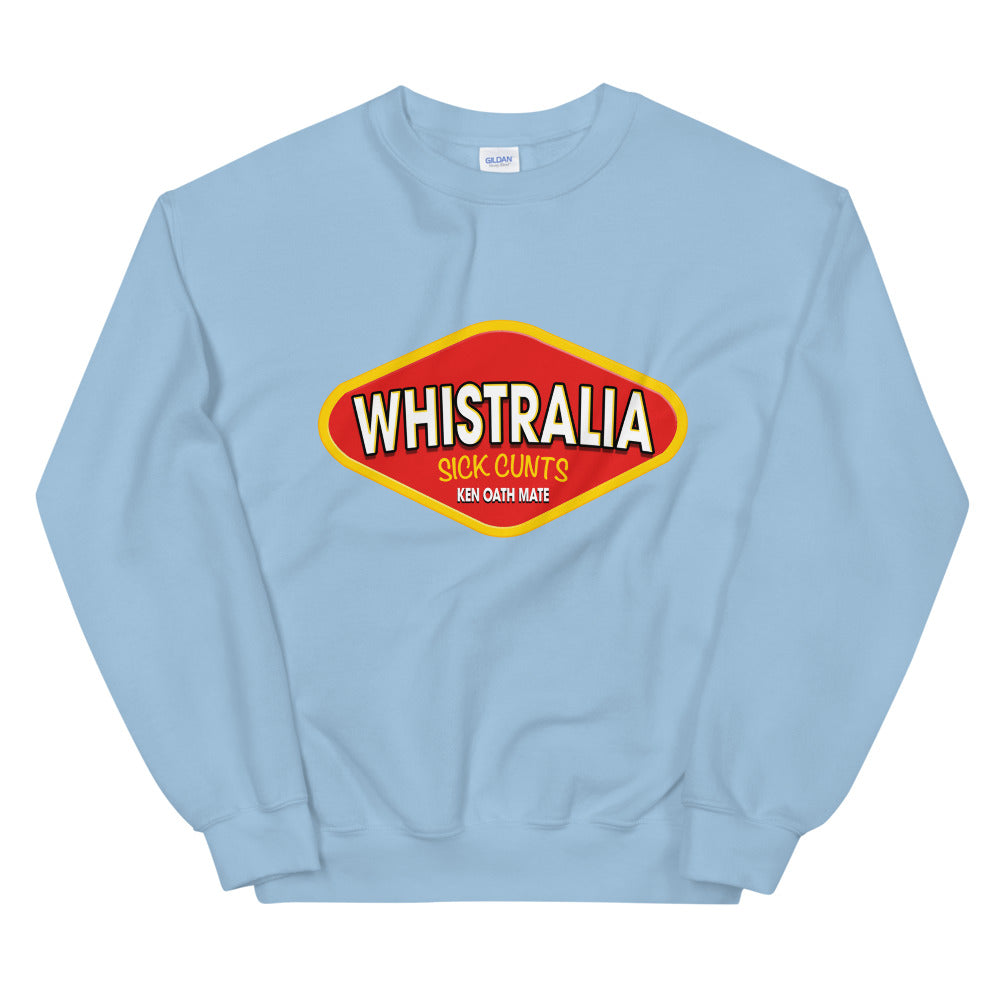 Whistralia vegemite logo printed crewneck