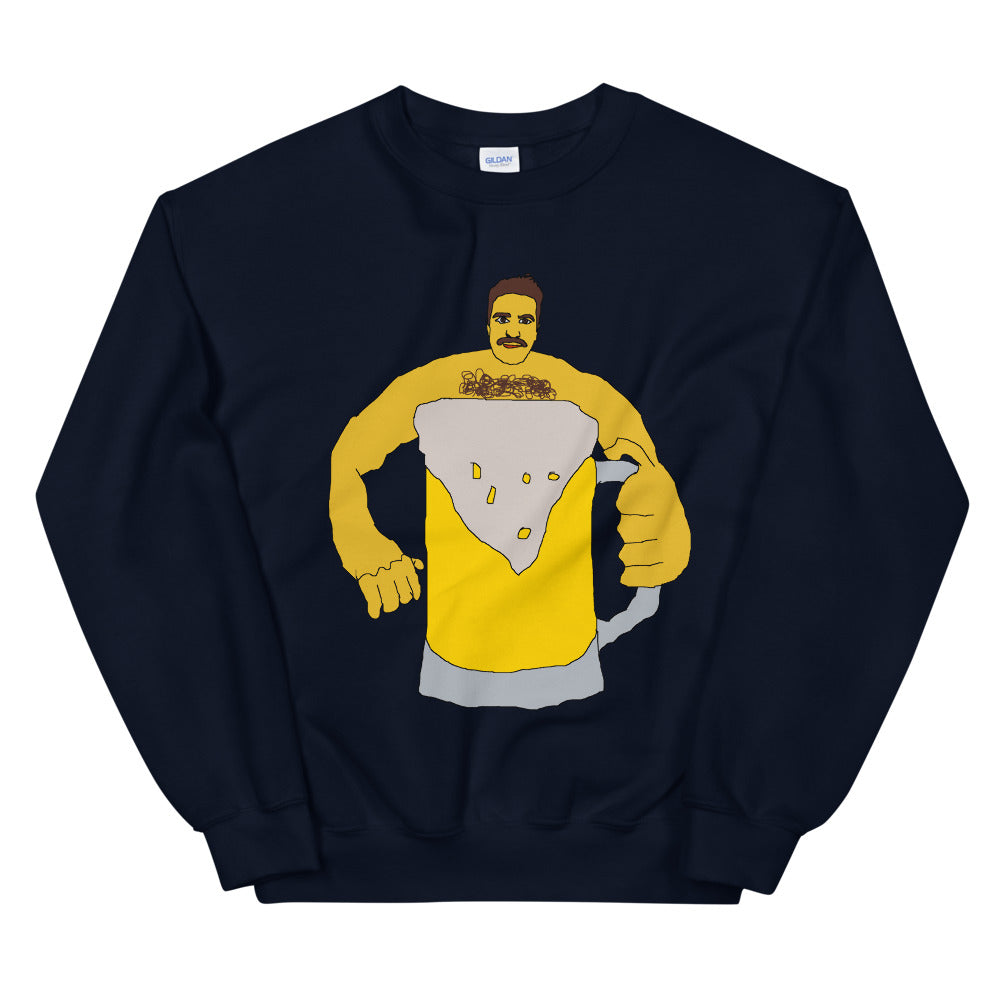 crewneck with beer print