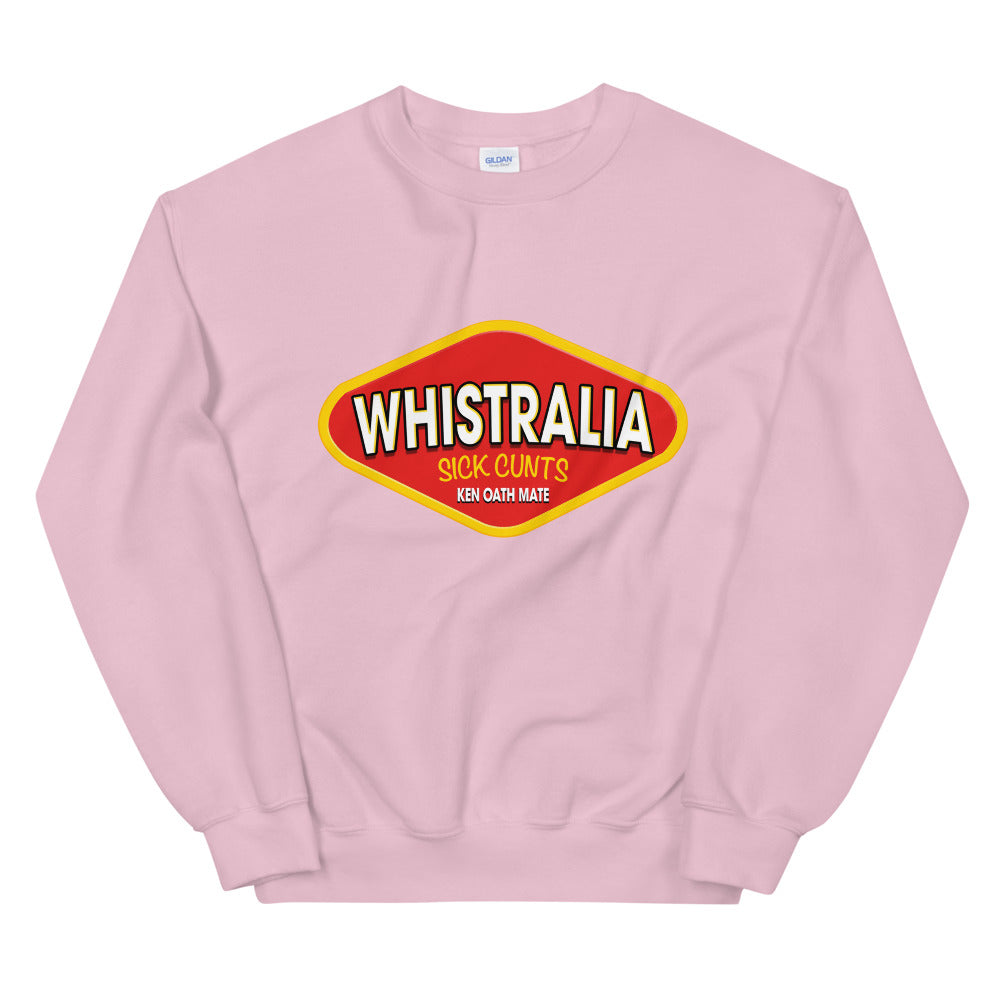 Whistralia vegemite logo printed crewneck