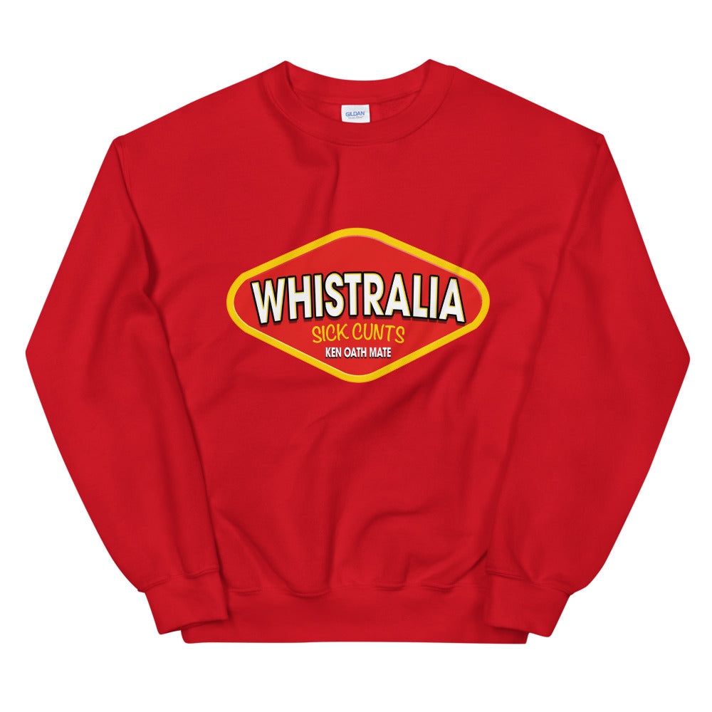Whistralia vegemite logo printed crewneck