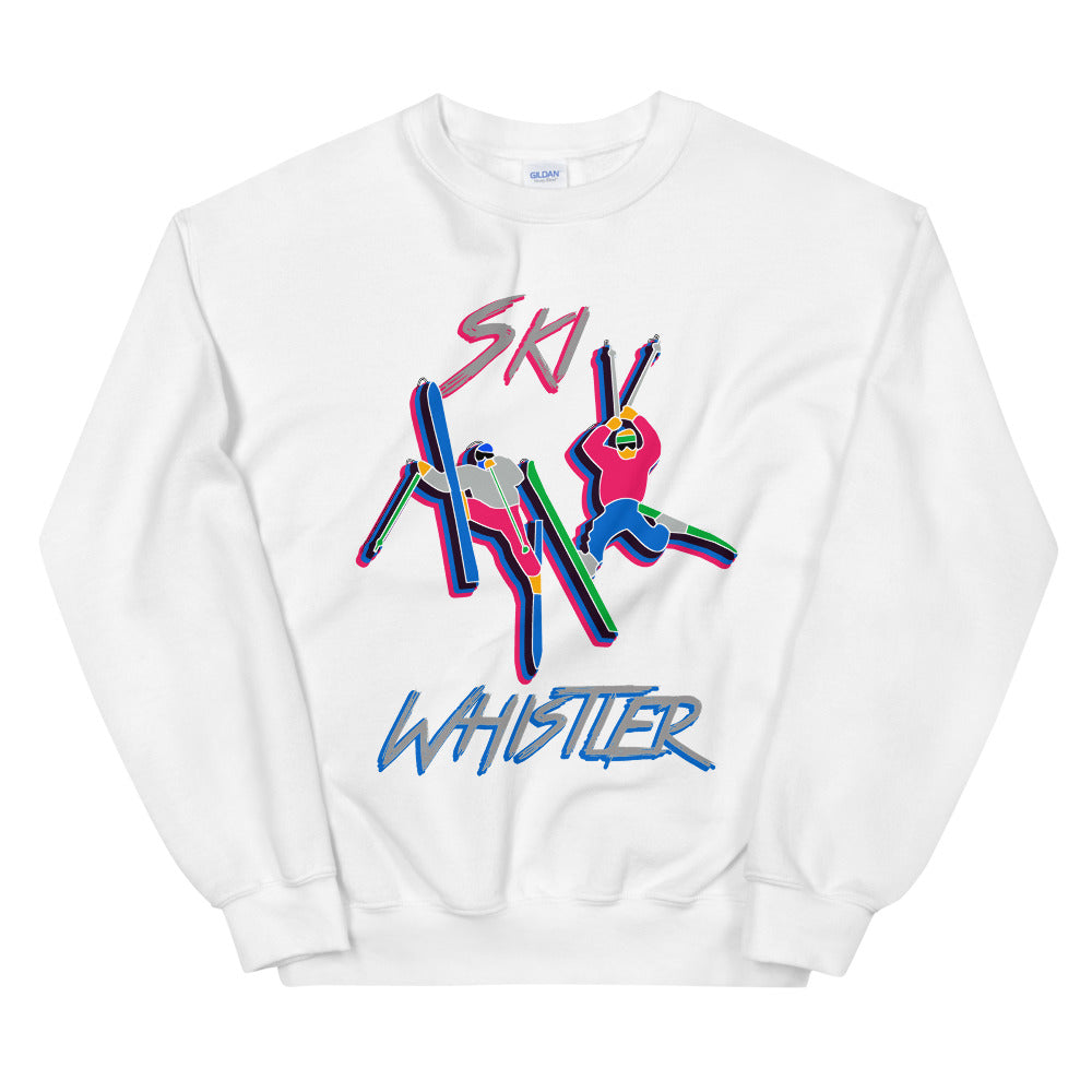 Ski Whistler double daffy printed crewneck