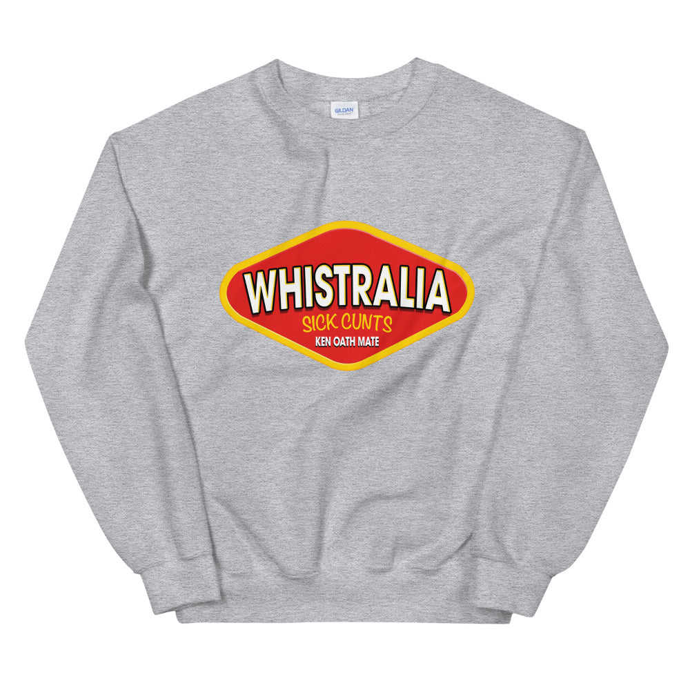 Whistralia vegemite logo printed crewneck