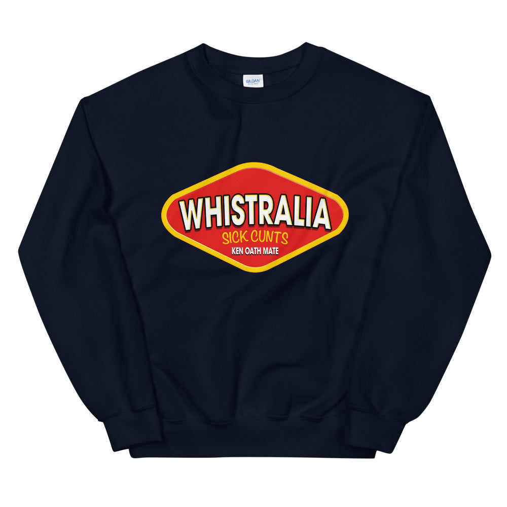 Whistralia vegemite logo printed crewneck