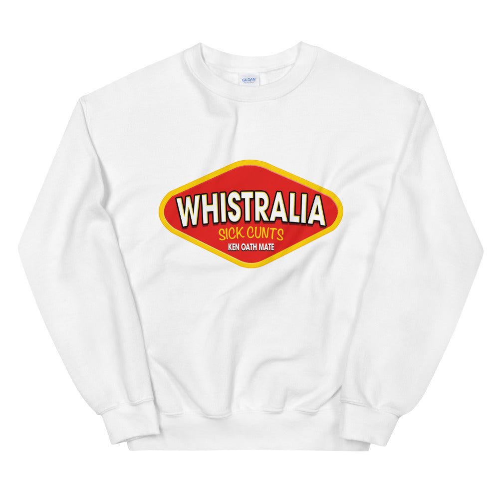 Whistralia vegemite logo printed crewneck