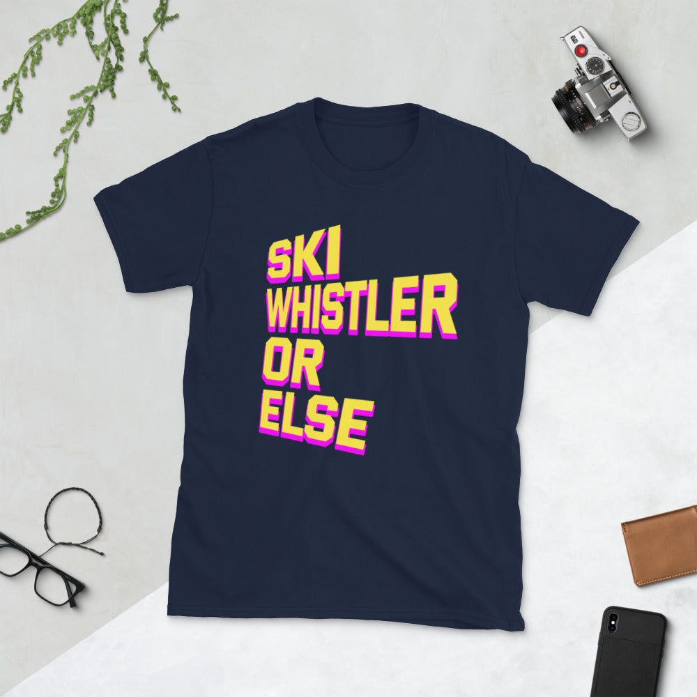 Ski Whistler or else printed t-shirt