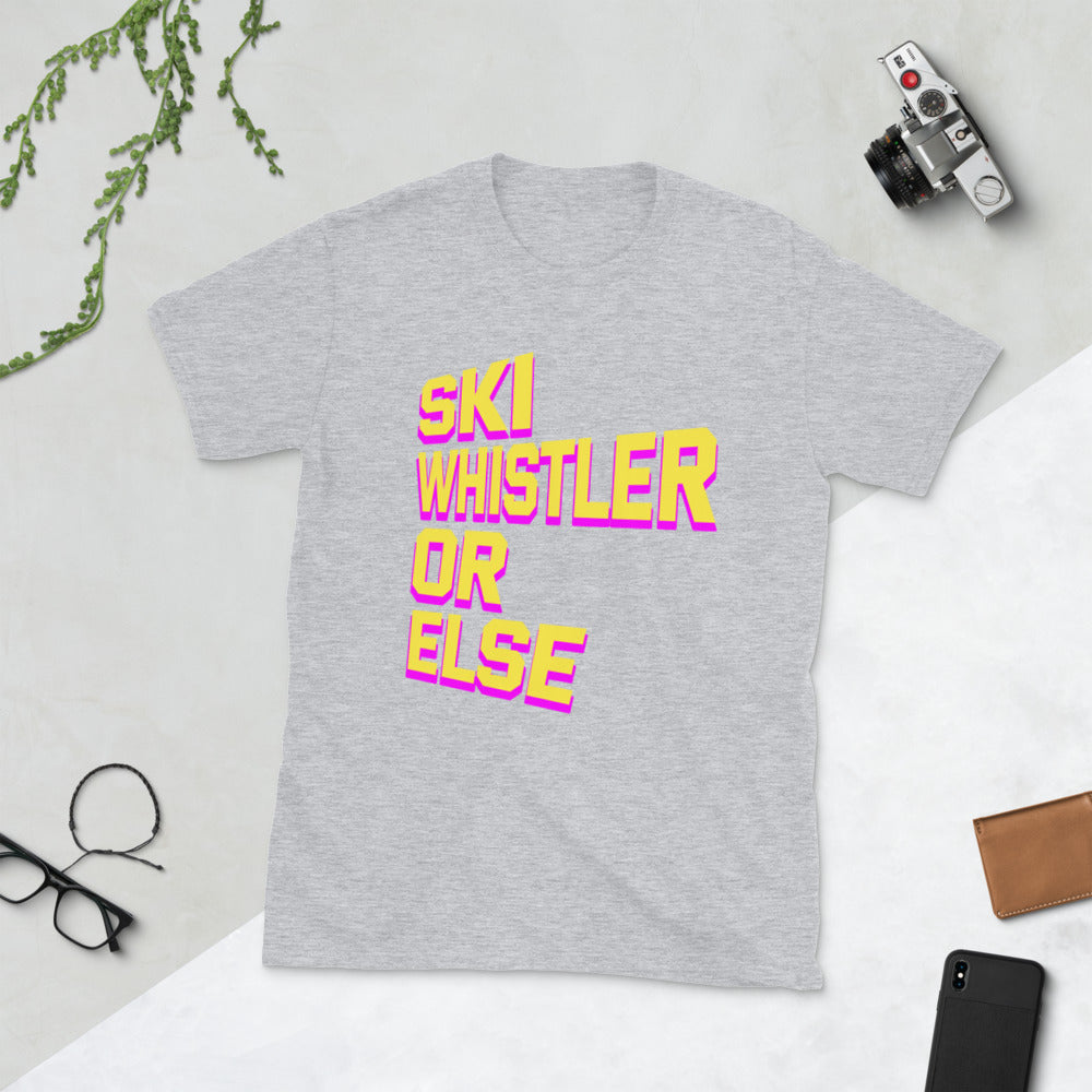 Ski Whistler or else printed t-shirt