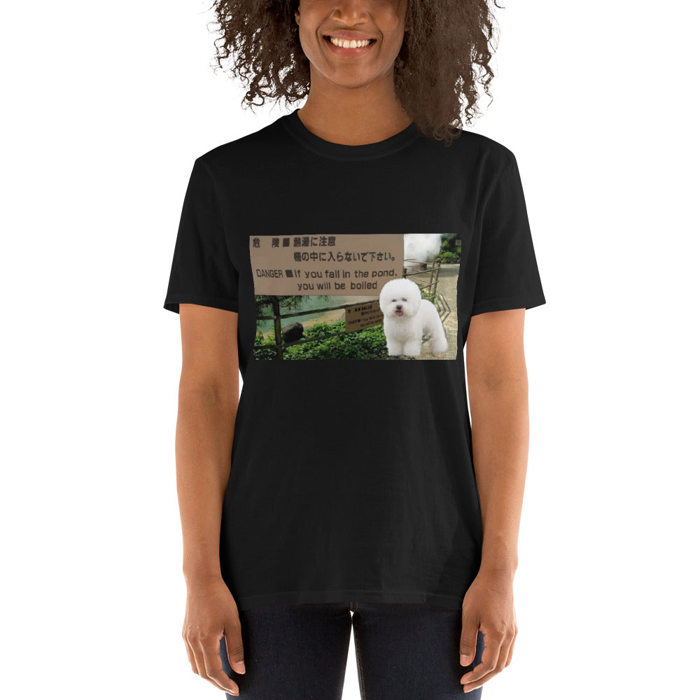 bichone frise photo printed tshirt