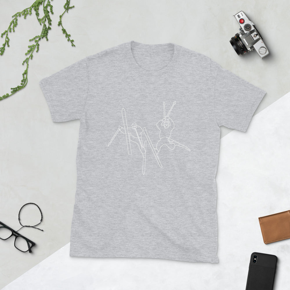Double daffy outline printed t-shirt