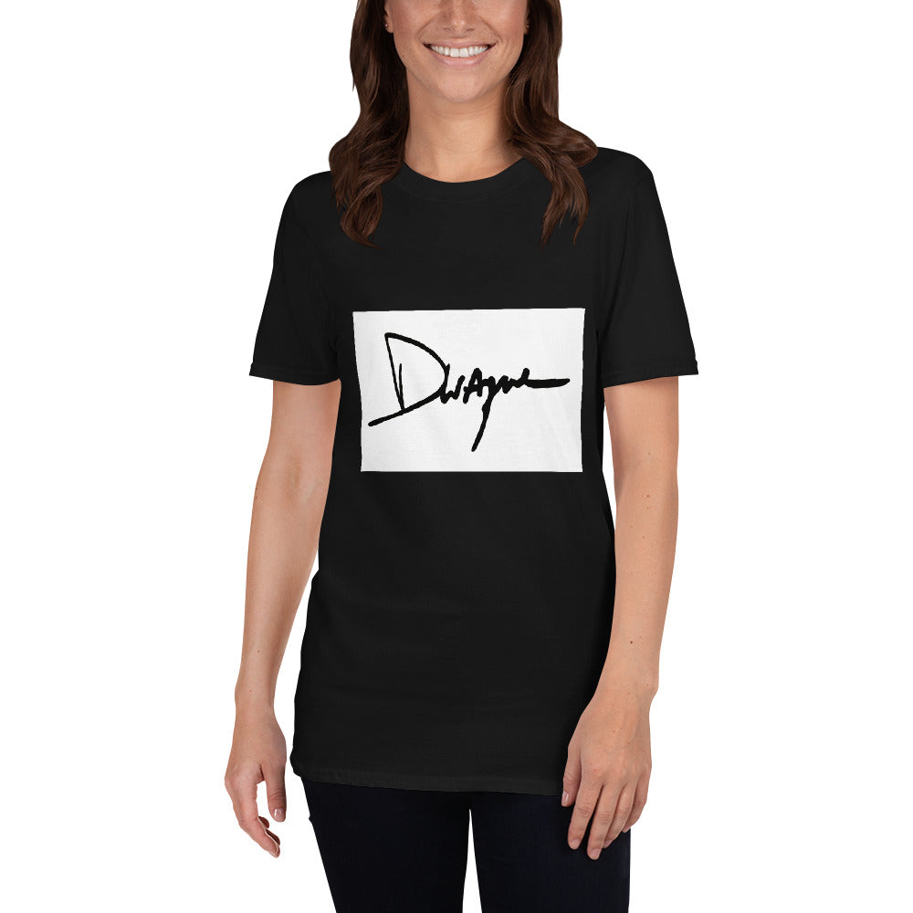 dwayne signature printed tshirt