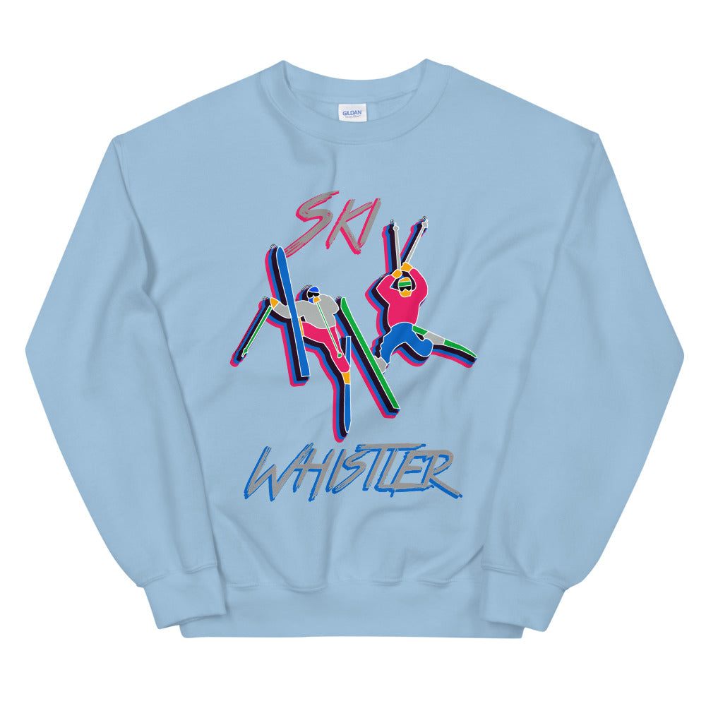 Ski Whistler double daffy printed crewneck