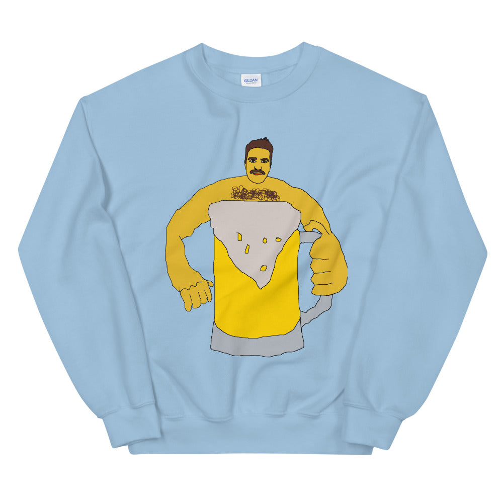 crewneck with beer print