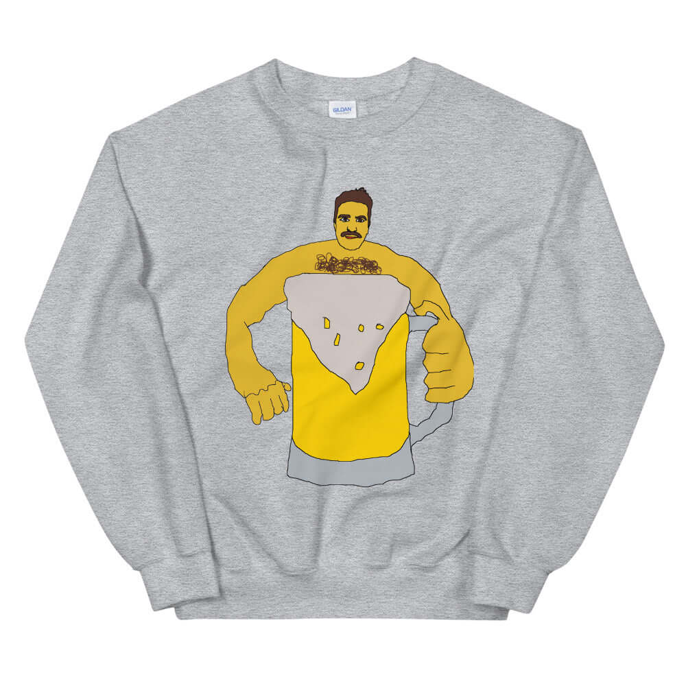 Crewneck grey print