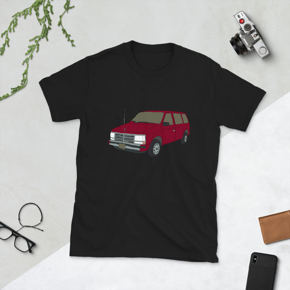 red car printed t-shirt