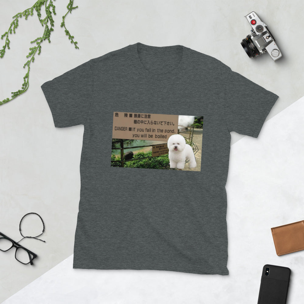 bichone frise photo printed tshirt