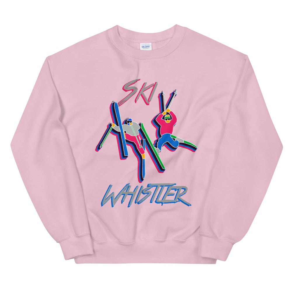 Ski Whistler double daffy printed crewneck