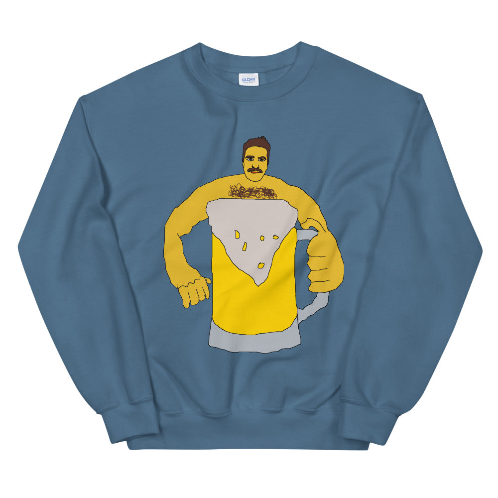 crewneck with beer print