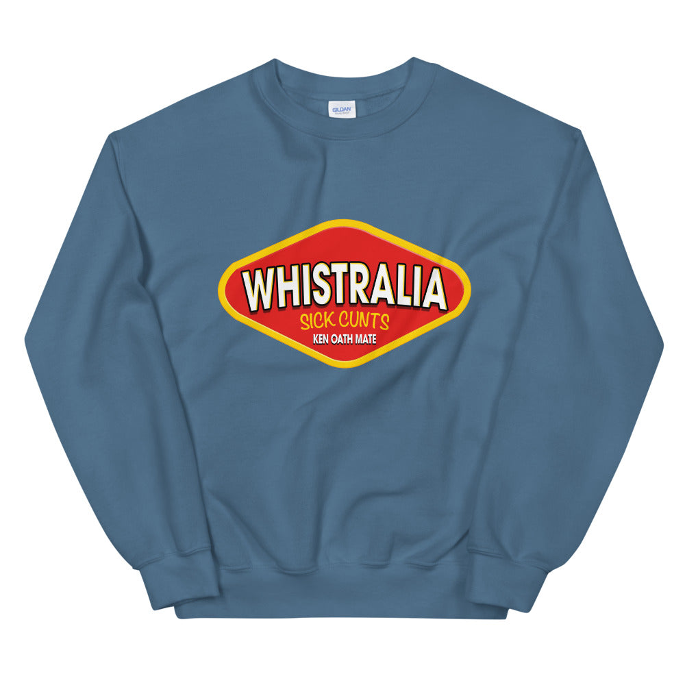 Whistralia vegemite logo printed crewneck