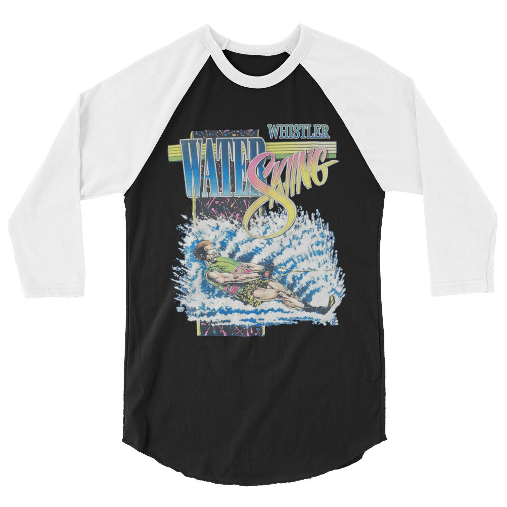 Whistler water skiing print 3/4 sleeve shirt