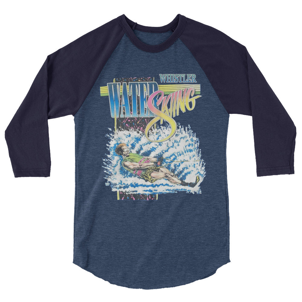 Whistler water skiing print 3/4 sleeve shirt