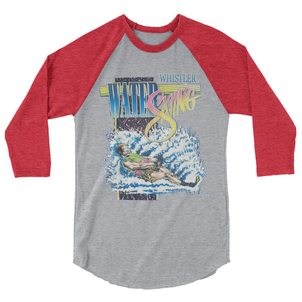 Whistler water skiing print 3/4 sleeve shirt