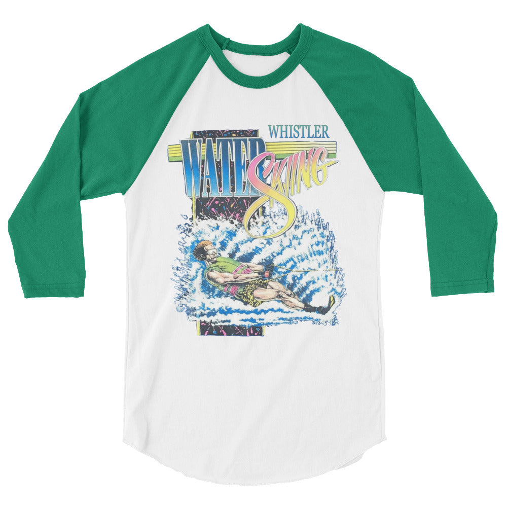 Whistler water skiing print 3/4 sleeve shirt