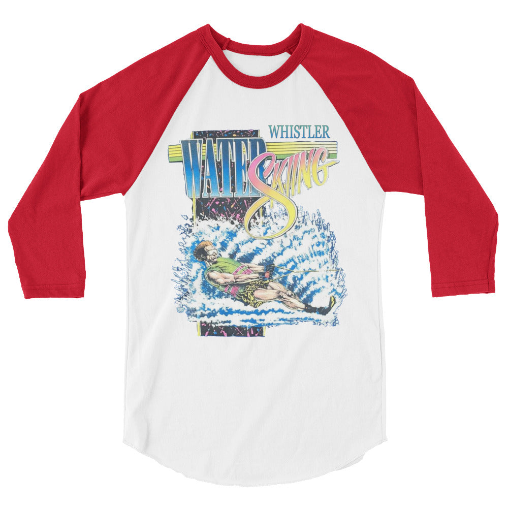 Whistler water skiing print 3/4 sleeve shirt