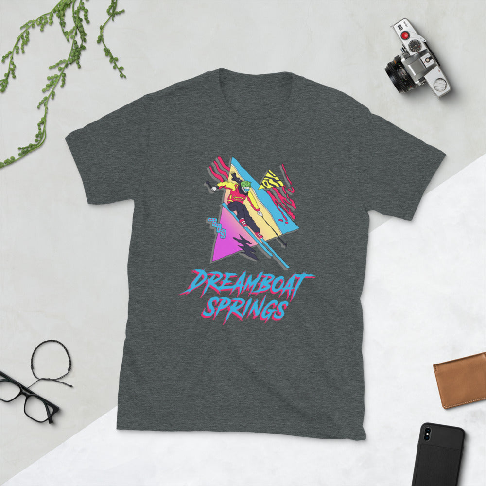 Dreamboat springs retro printed t-shirt