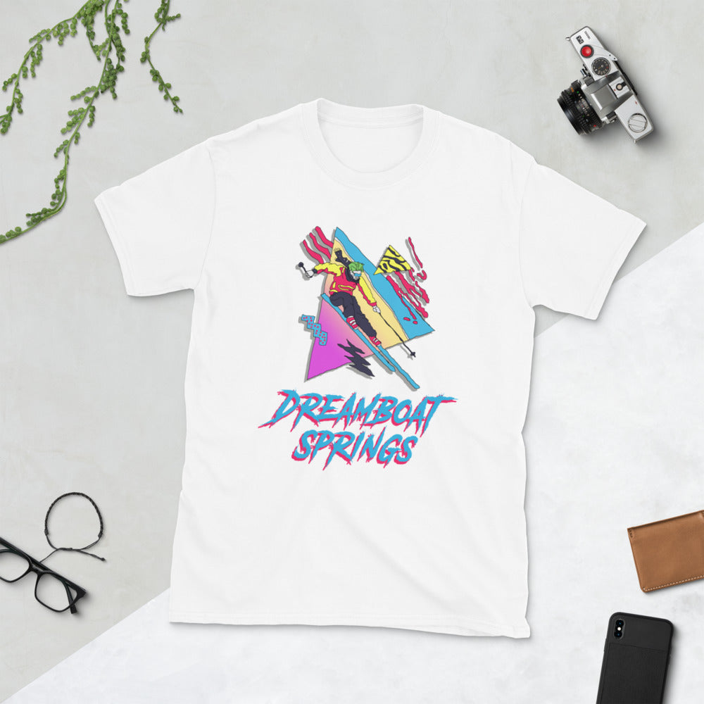 Dreamboat springs retro printed t-shirt