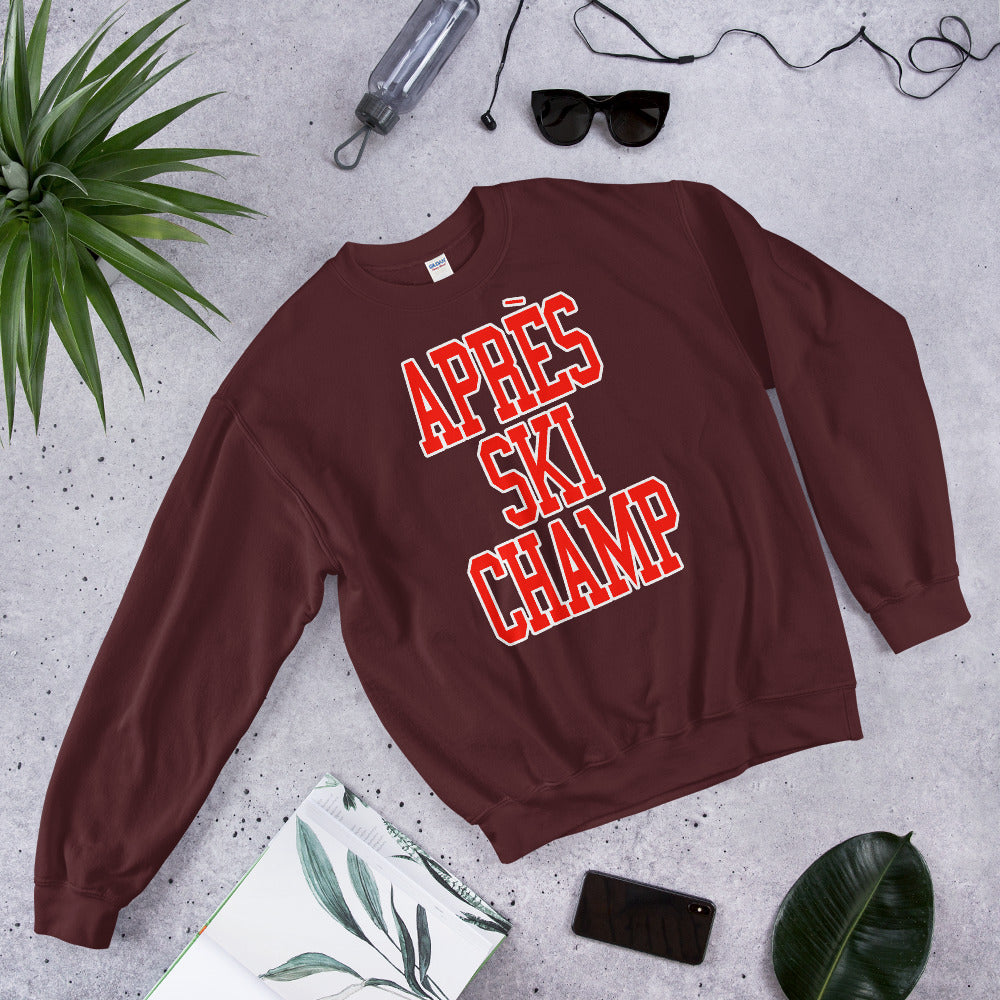 Apres Ski Champ printed crewneck