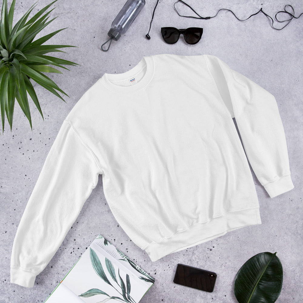 agreesive alpine skiing printed crewneck