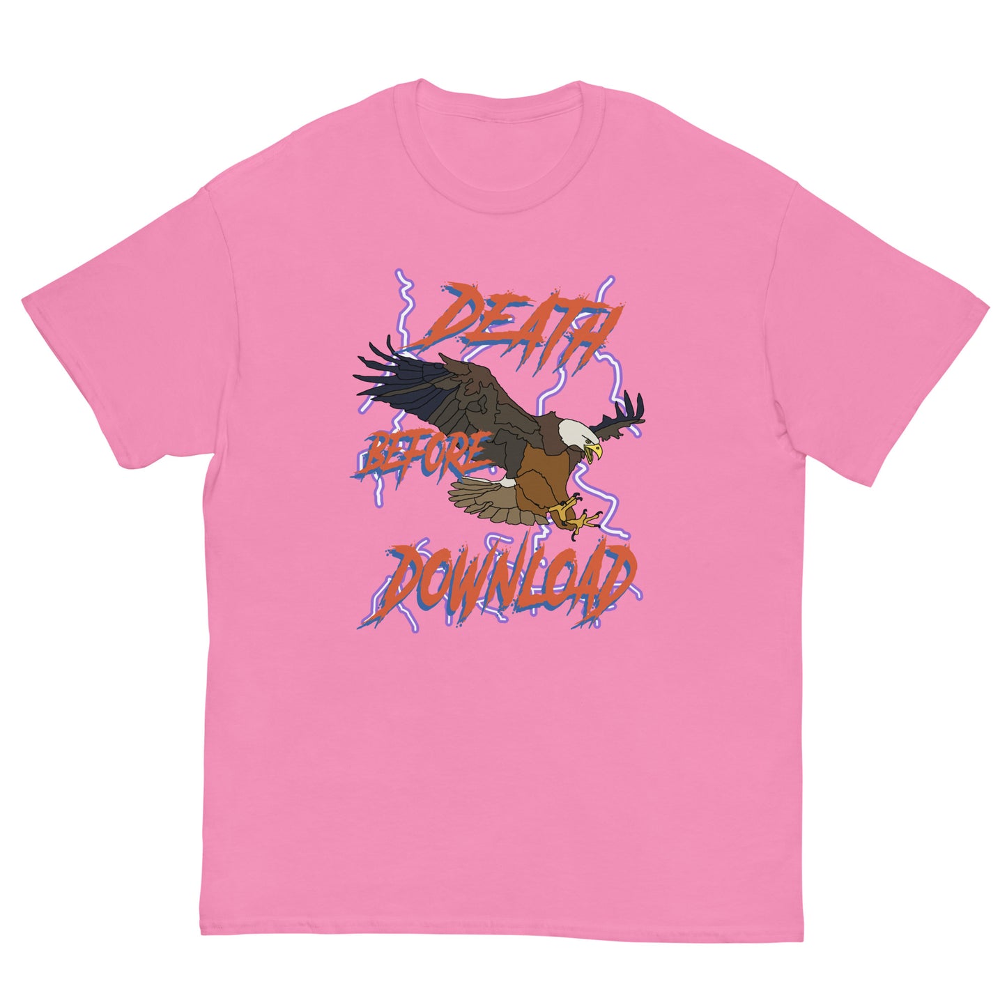 Death before download printed T-shirt 