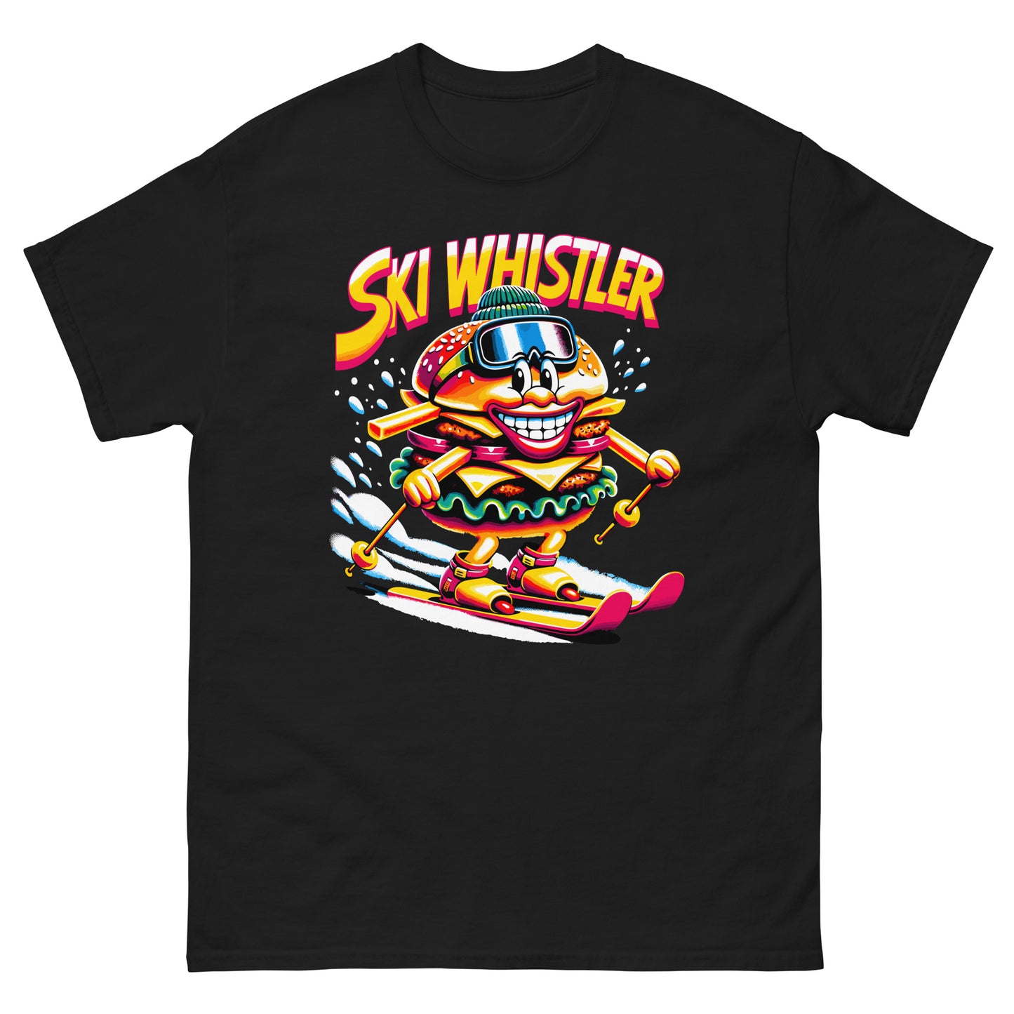 Ski Whistler Hamburger Man printed by Whistler Shirts