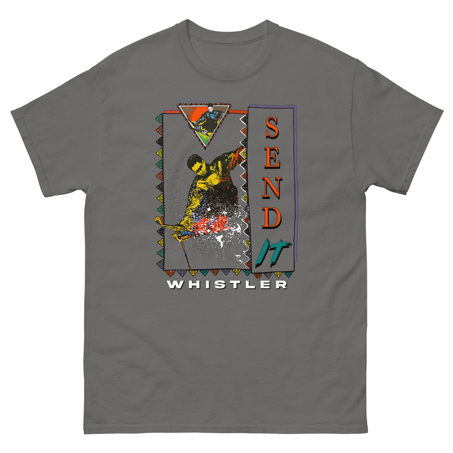 Send it Whistler printed on T-shirt by Whistler Shirts