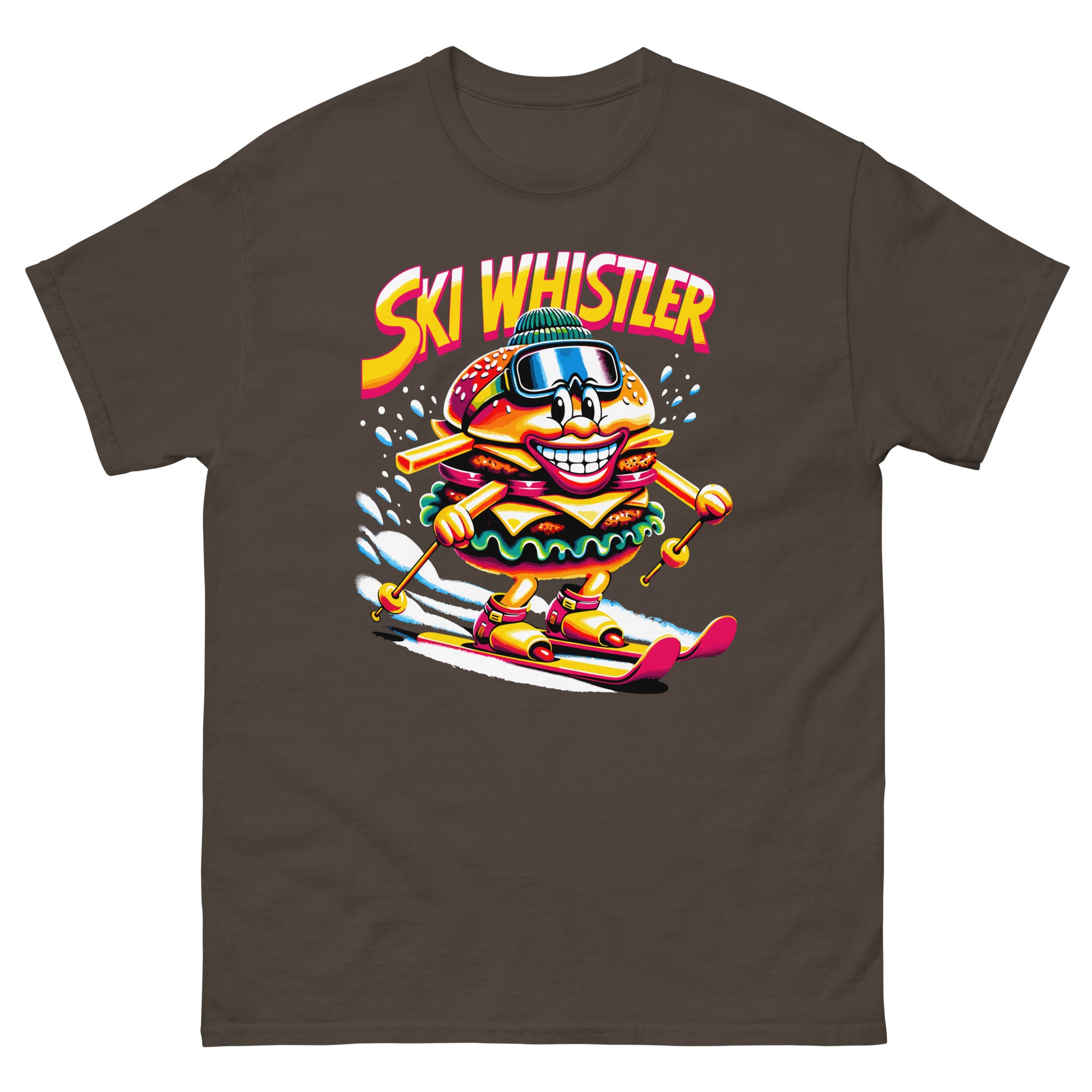 Ski Whistler Hamburger Man printed by Whistler Shirts