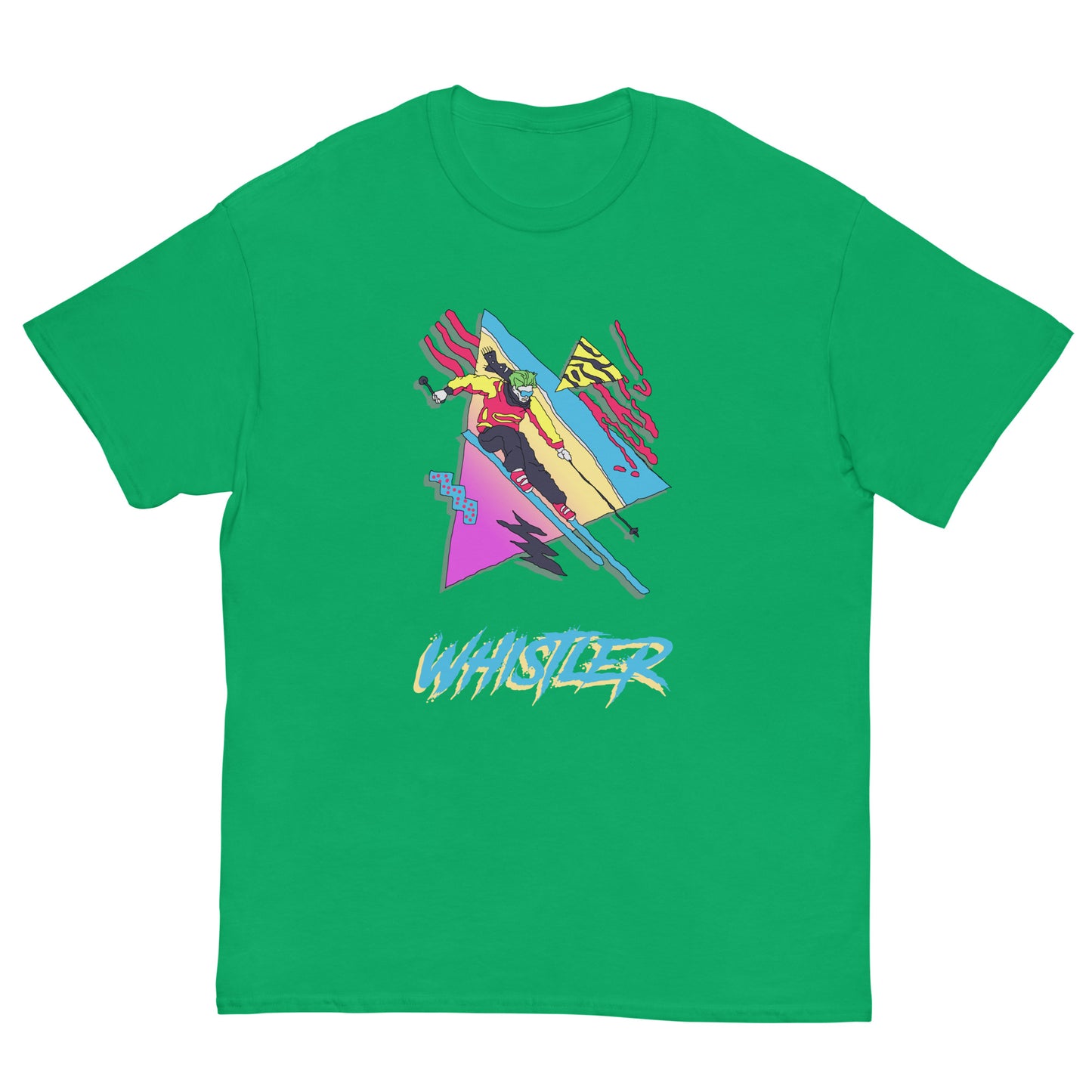 colourful whistler print t-shirt