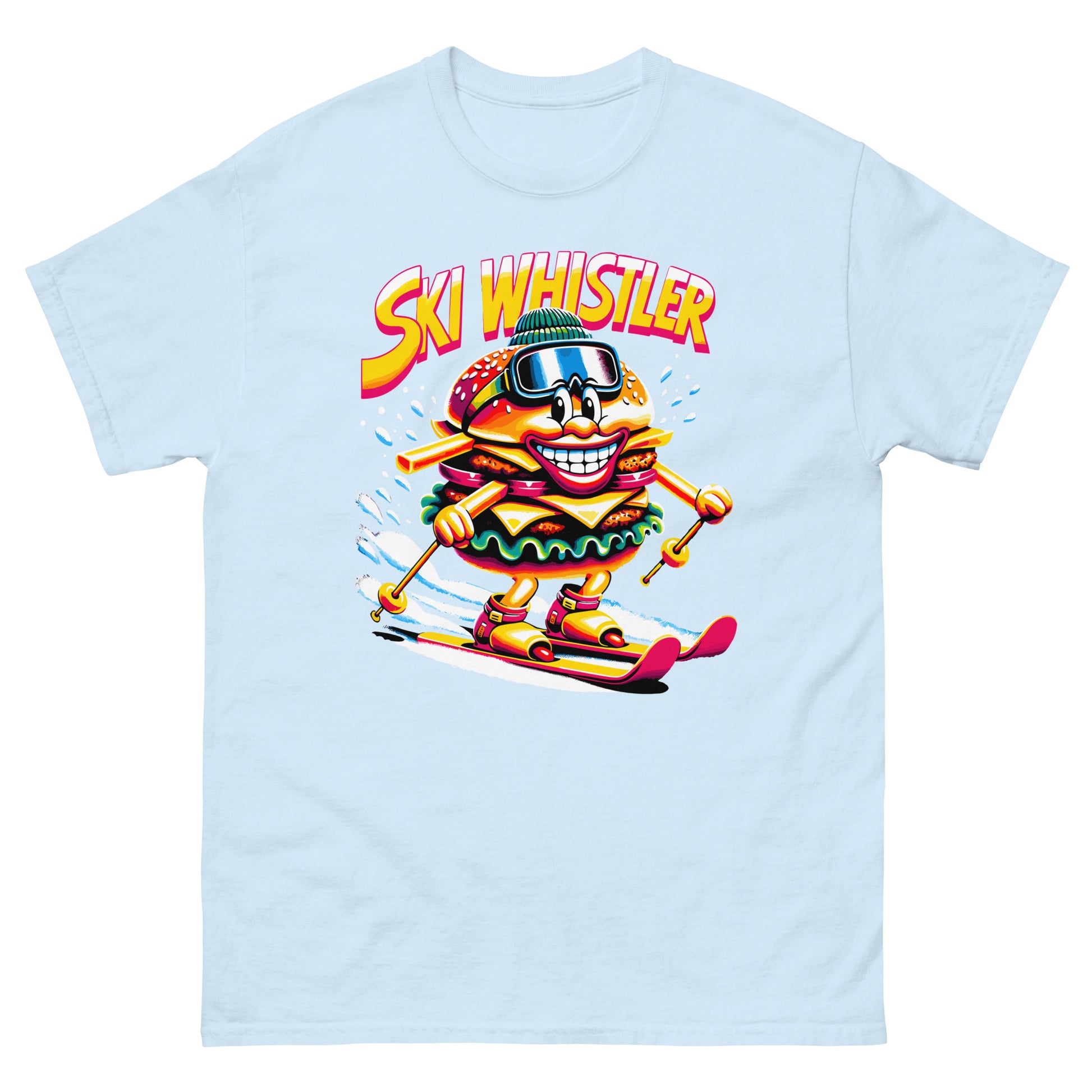 Ski Whistler Hamburger Man printed by Whistler Shirts