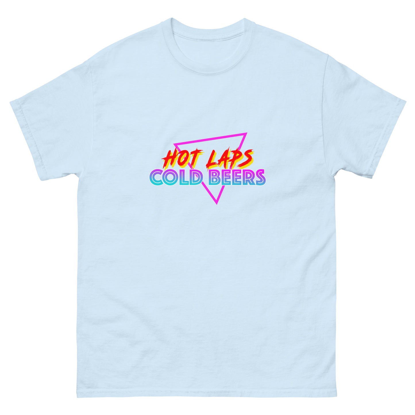 Hot Laps Cold Beers t-shirt printed by Whistler Shirts